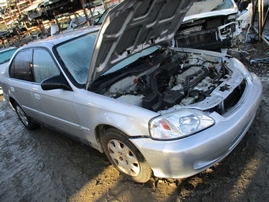 2000 HONDA CIVIC VP SILVER 4DR 1.6L AT A15301